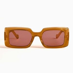 NEW WITH CASE Szade Dart Sunglasses ~ Burnt Honey/Cherry Cola ~ unisex 🕶️